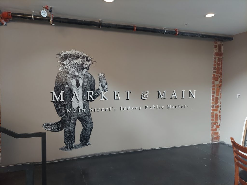 Mural inside Market & Main Marketplace